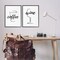 Stupell Industries Simple Coffee Wine Drawing 2 pc Framed Giclee Wall Art Set Design by Martina Pavlova